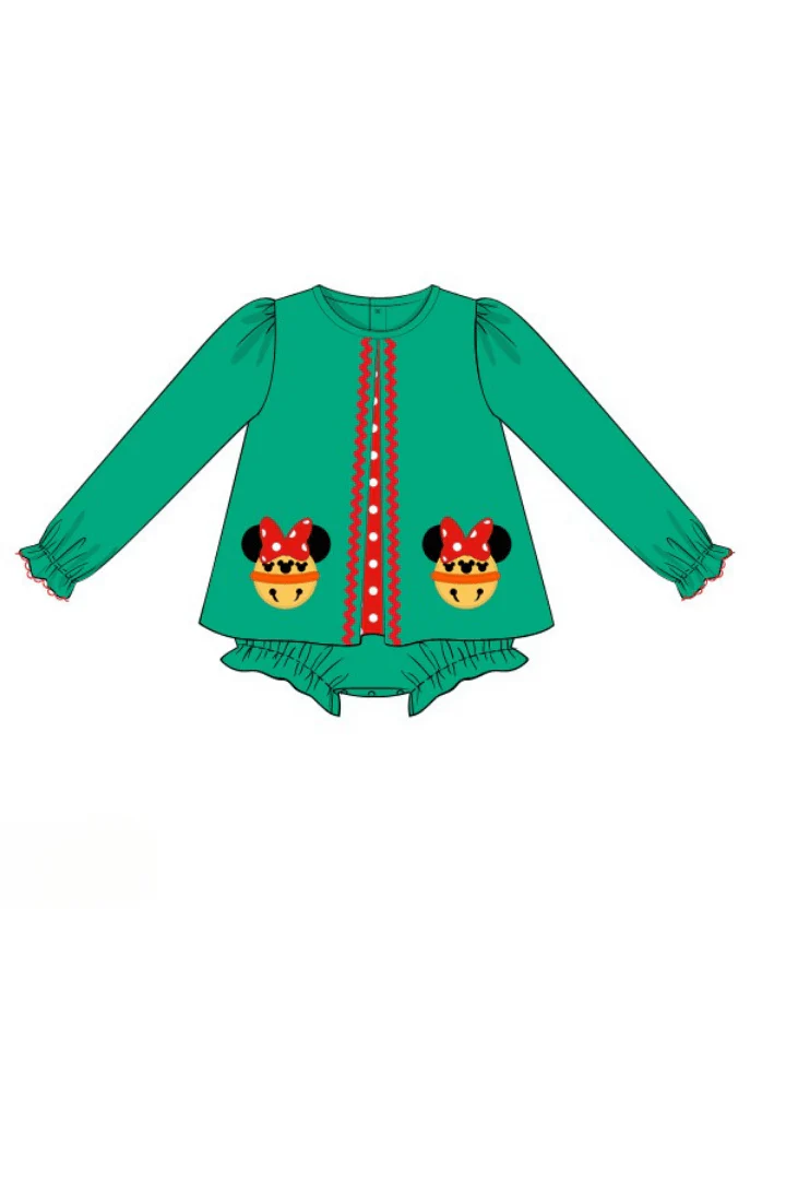 Applique Jingle Bell Mouse Skirted Bubble - Image 2