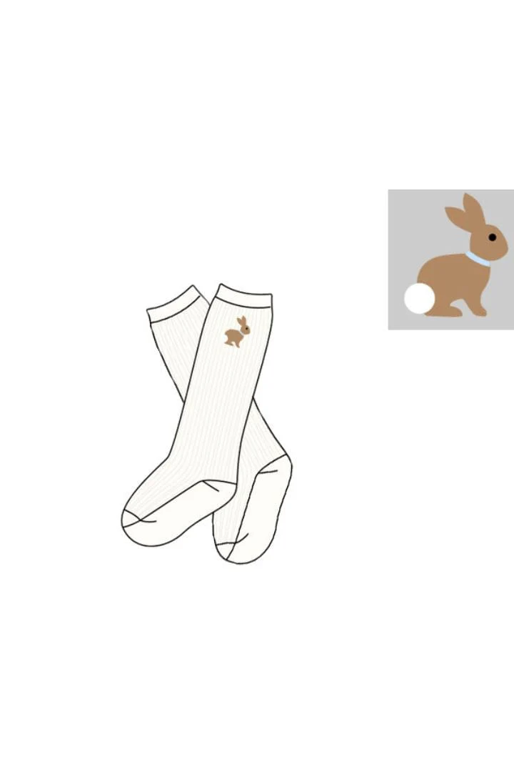 Embroidered Bunny Socks - Image 2
