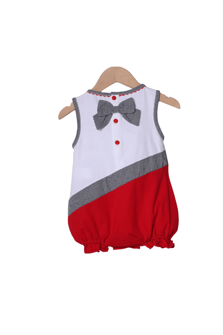 Embroidered Cheer Black and Red Bubble - Image 2