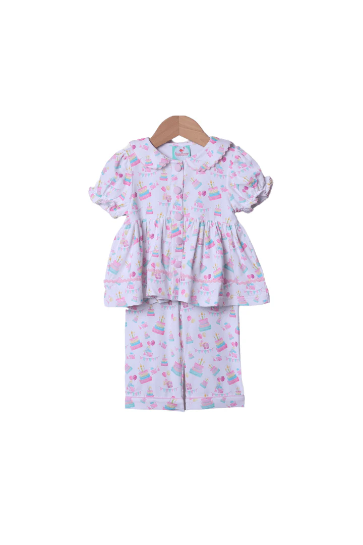 Birthday Party Button Swing Lounge Set-Short Sleeve - Image 2