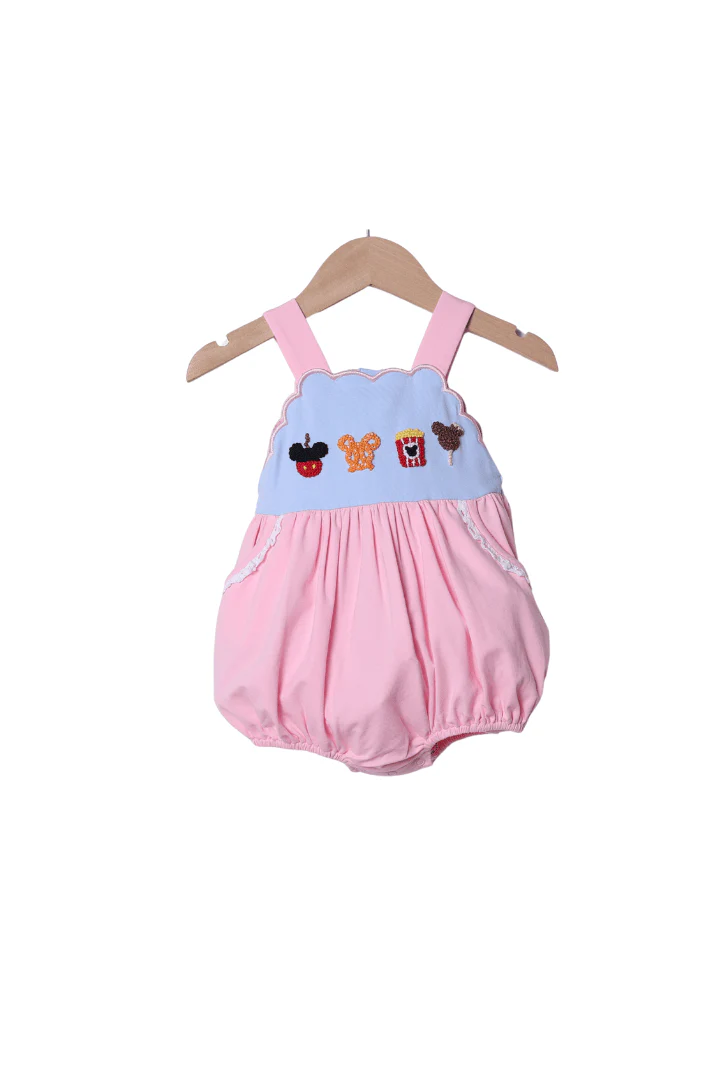 French Knot Mouse Pink Park Snacks Bubble