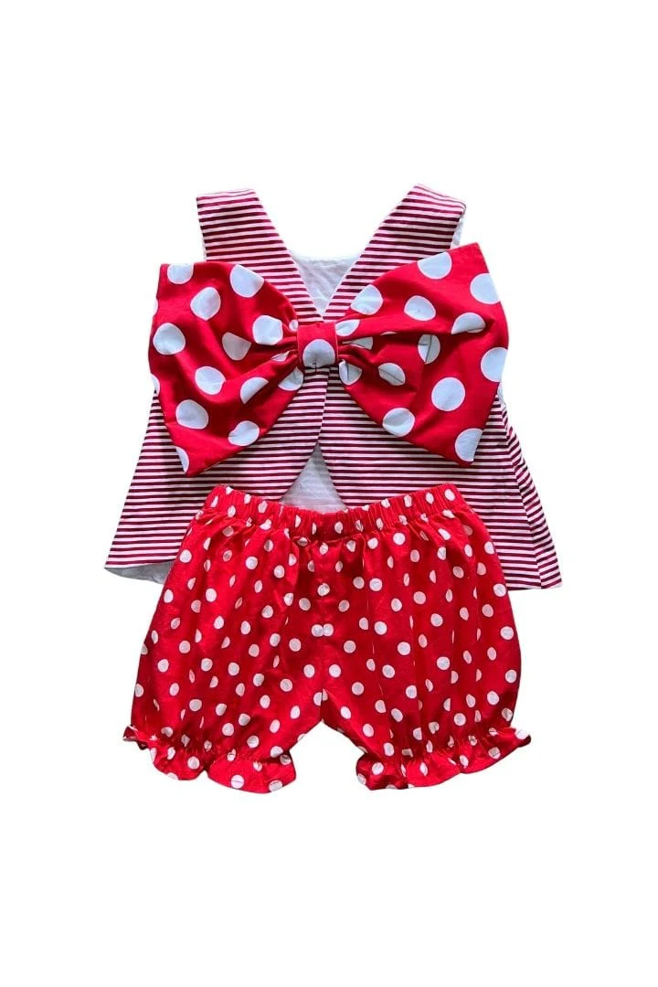 Smocked Mouse Bow Back Set - Image 3
