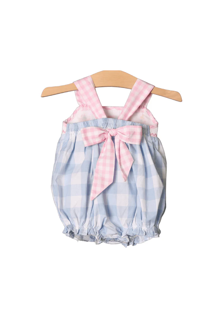 Hand Smocked Princess Bow Bubble - Image 2