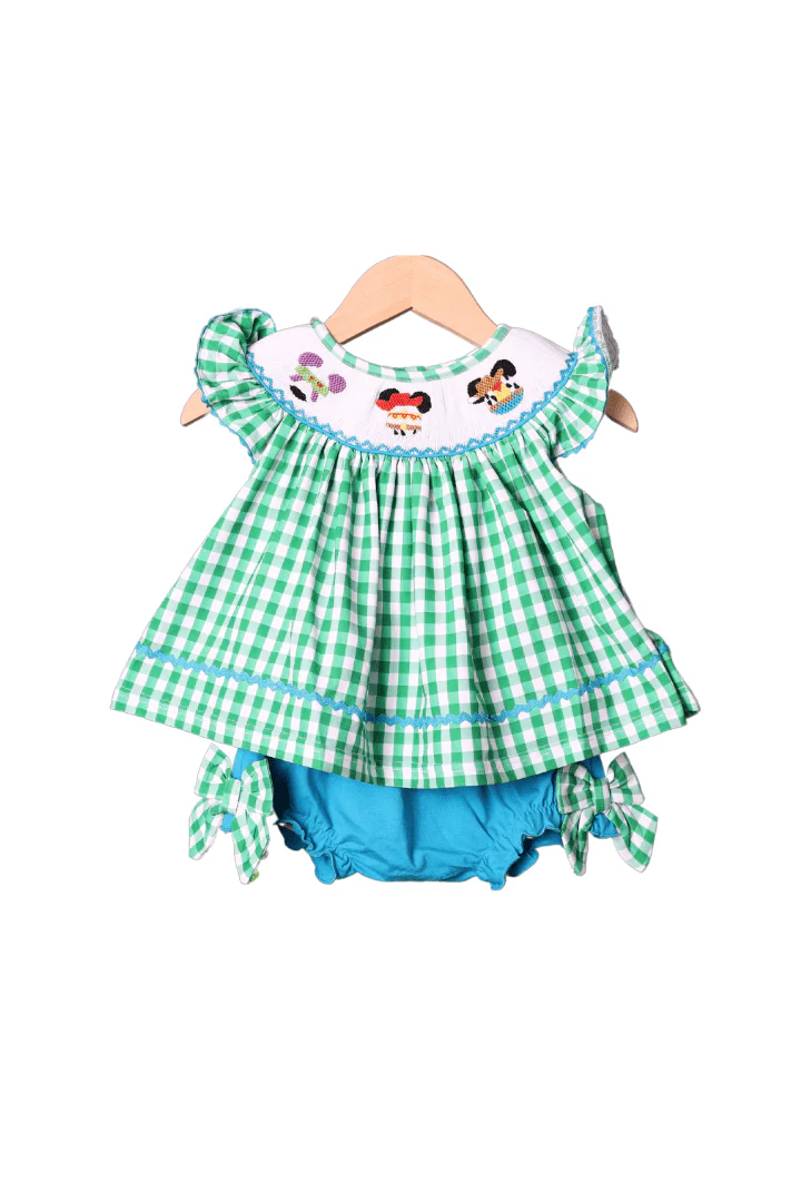 Hand Smocked Friend Girls Set