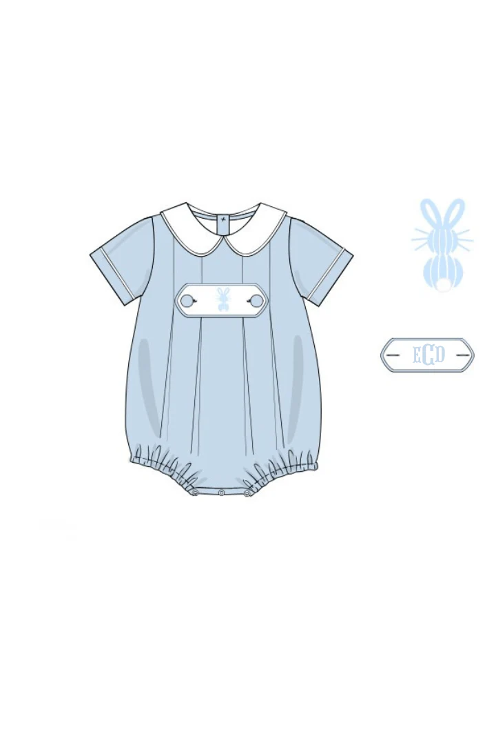2 Tab Bullion Bunny Blue Linen Bubble - Image 4
