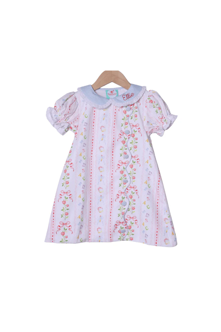 ABC Apple Button Dress