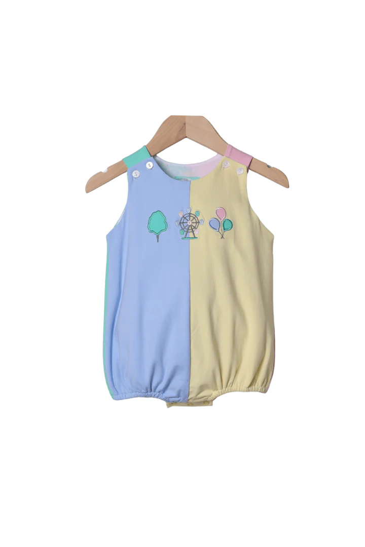 Applique Ferris Wheel Fun Color Block Bubble