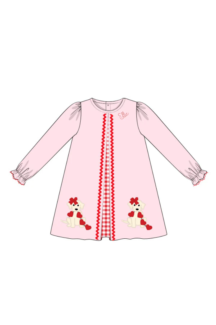 Applique Sweetheart Puppy Dress - Image 2