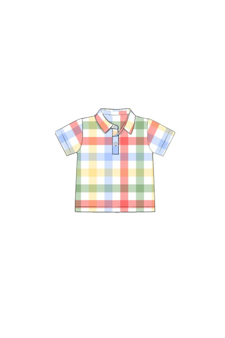 Back To School Plaid Polo - Image 2