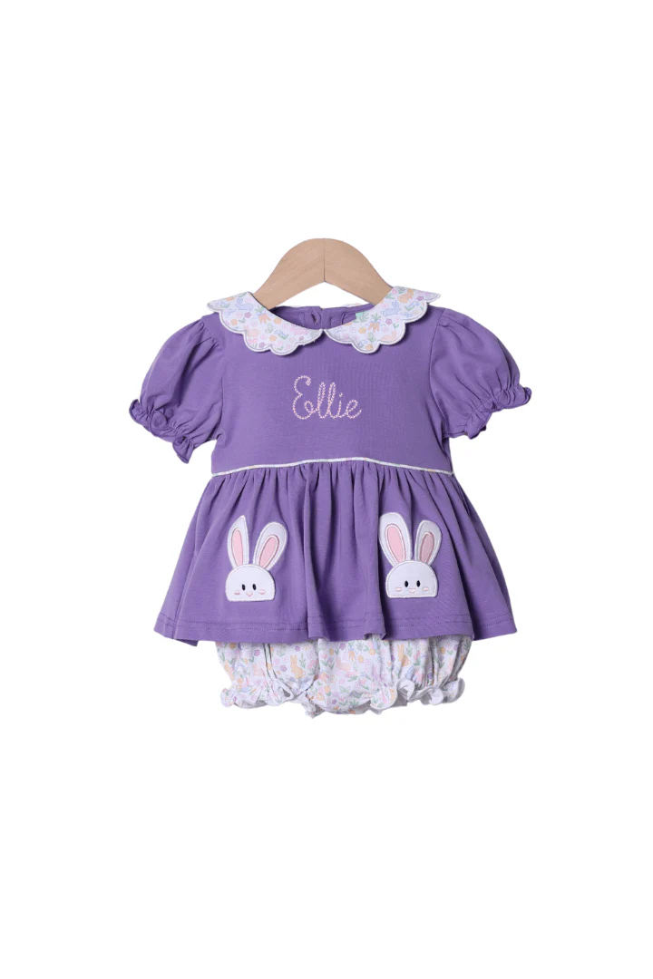 Bunny Hop Floral Skirted Bubble