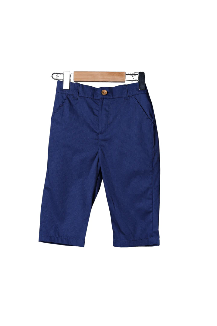 Christmas Navy Tartan Plaid Pant Set - Image 3
