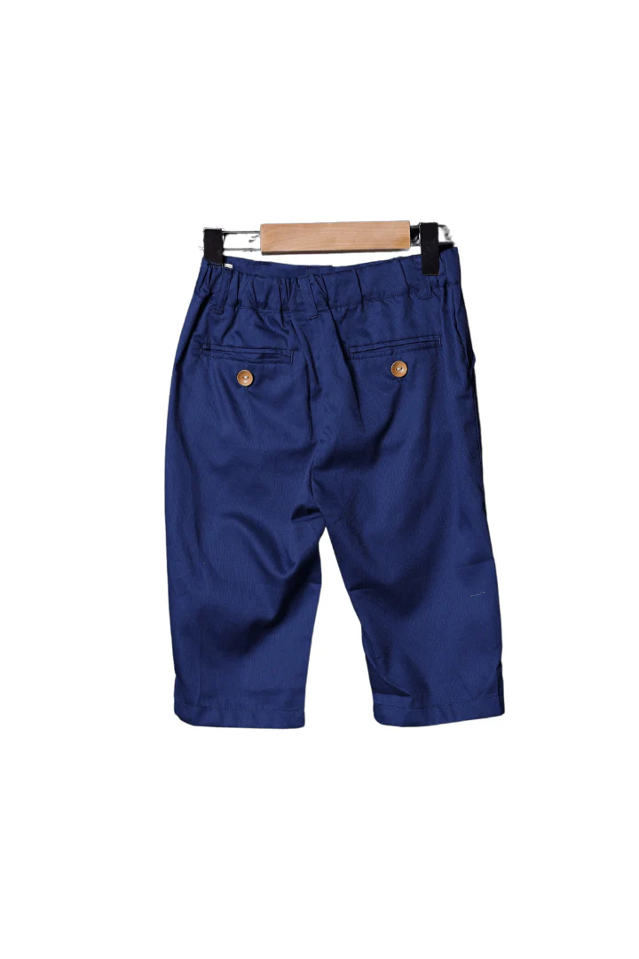 Christmas Navy Tartan Plaid Pant Set - Image 4
