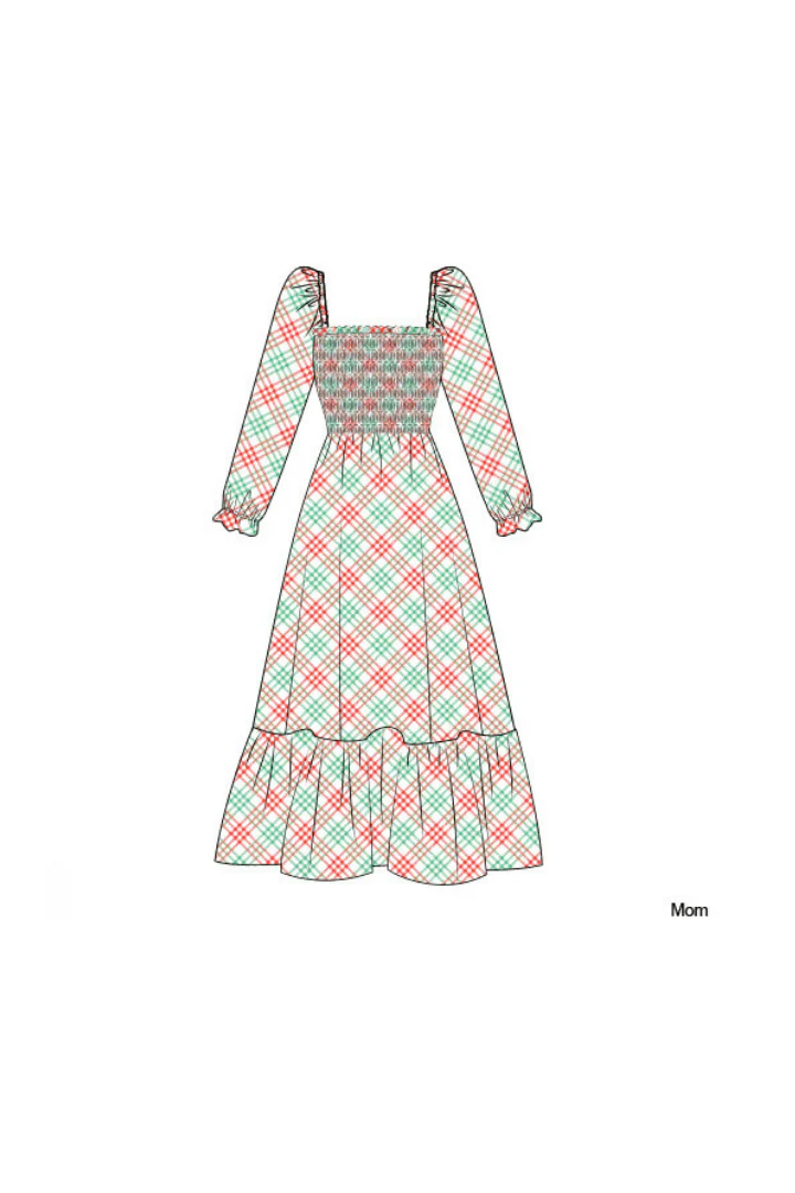 Pre-Order Custom Holiday Plaid Matching Mom Dress