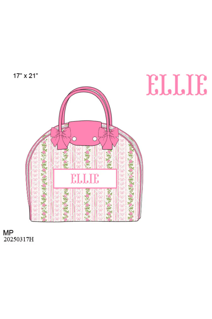 Pre-Order Custom Name Fancy Floral Luggage - Image 5