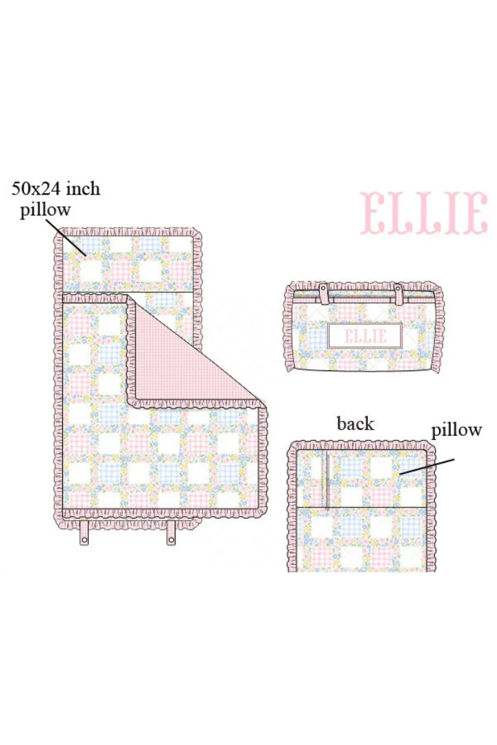 Pre-Order Custom Name Pastel Patchwork Luggage - Image 7