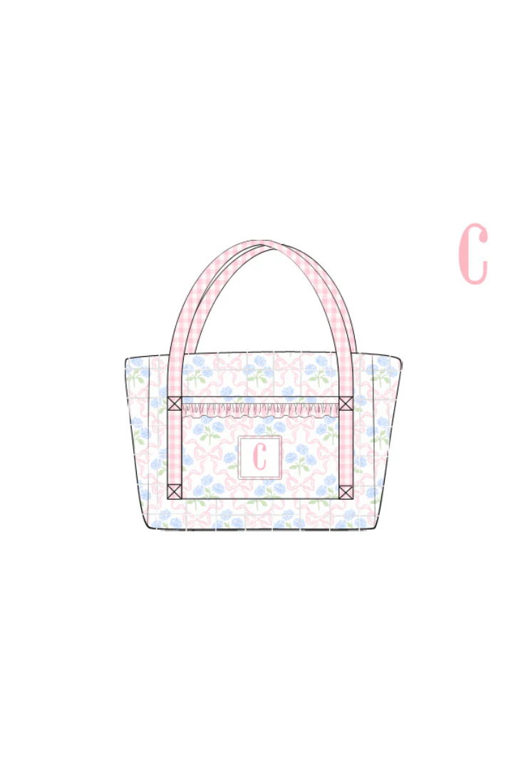 Pre-Order Custom Name Sweet Pink Hydrangea Bow Luggage - Image 6