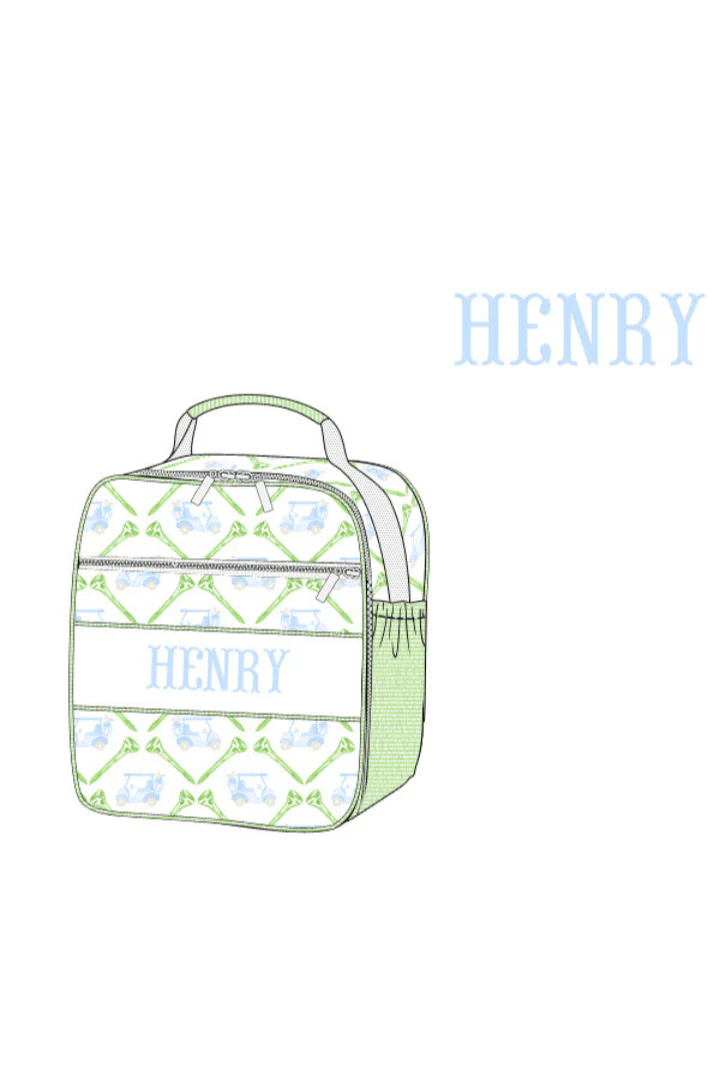 Pre-Order Custom Smock Let's Golf Blue Lunch Box Luggage - Image 5