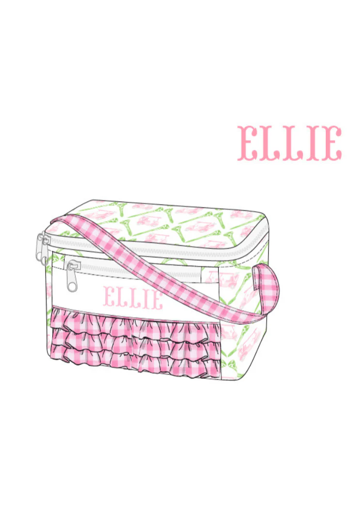 Pre-Order Custom Smock Let's Golf Pink Lunch Box Luggage - Image 6