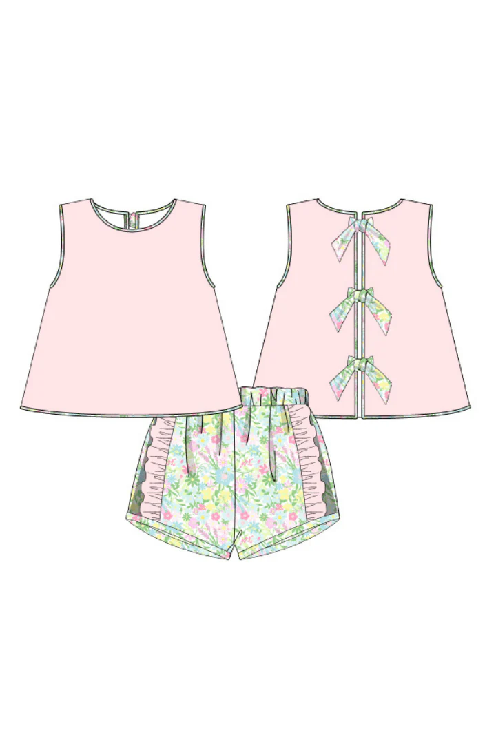 Ellie Floral Knit Short Set - Image 6