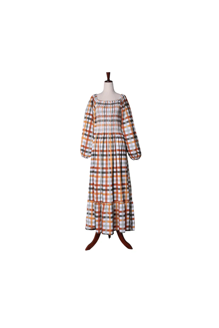 Pre-Order Fall Plaid Mom Matching Dress - Image 2
