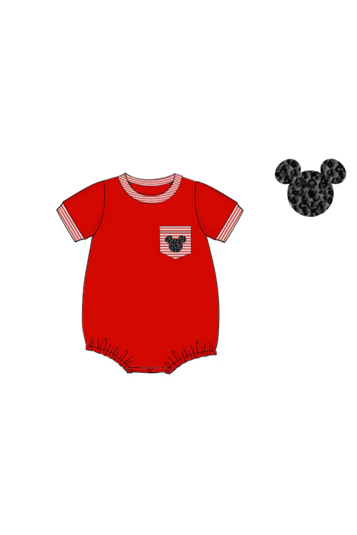 French Knot Mouse Red/Stripe Knit Bubble - Image 2