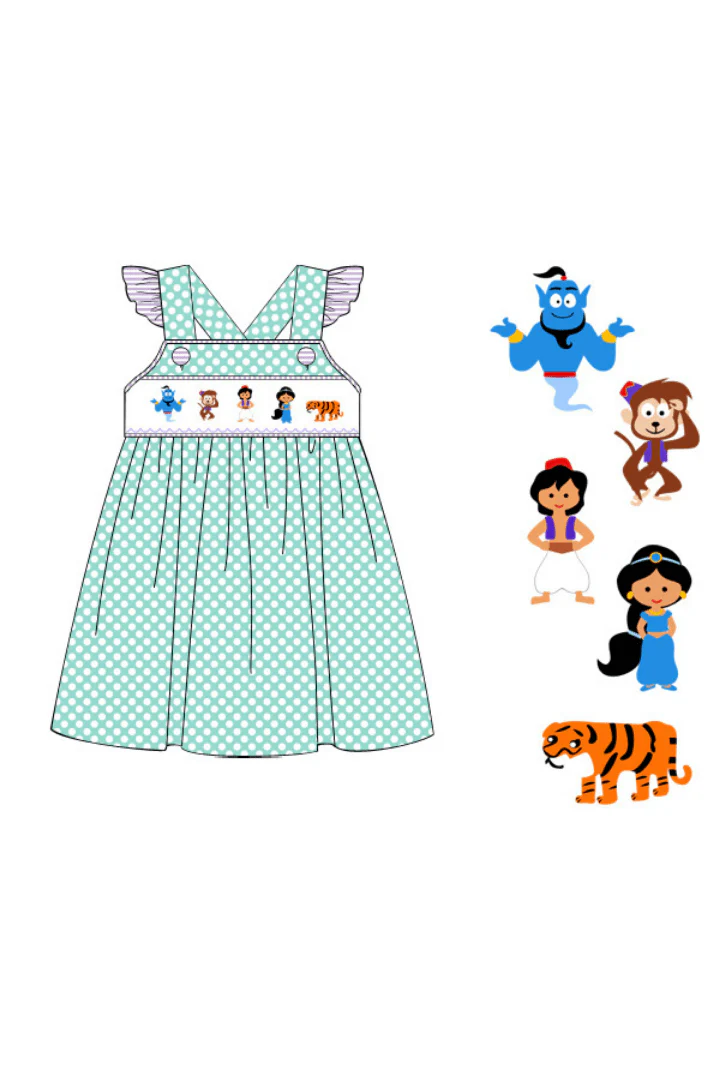 Genie and Friends Mint Bubble Dress - Image 2