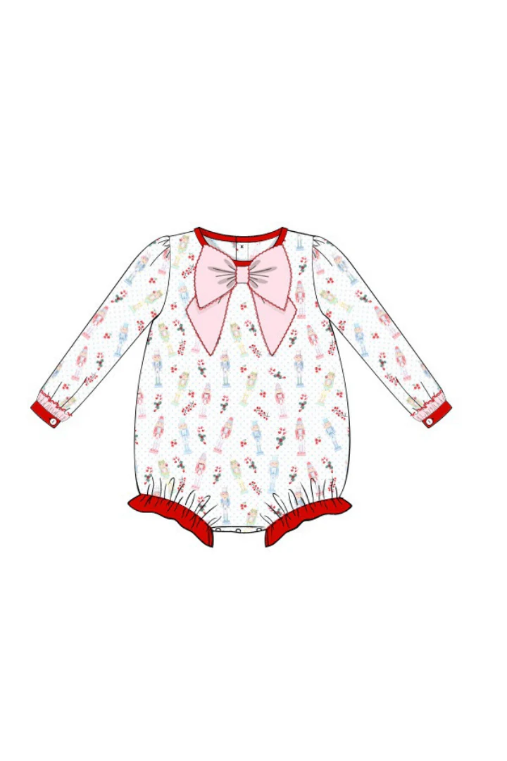 Nutcracker Pique Bow Bubble - Image 2
