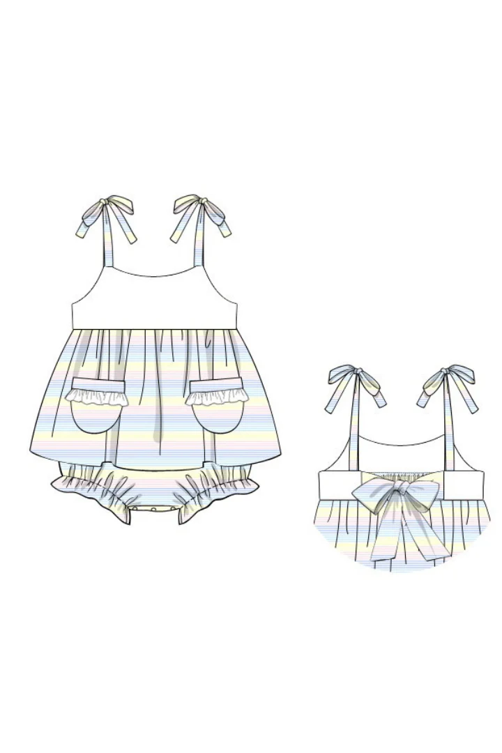 Pastel Stripes Sun Skirted Bubble - Image 4