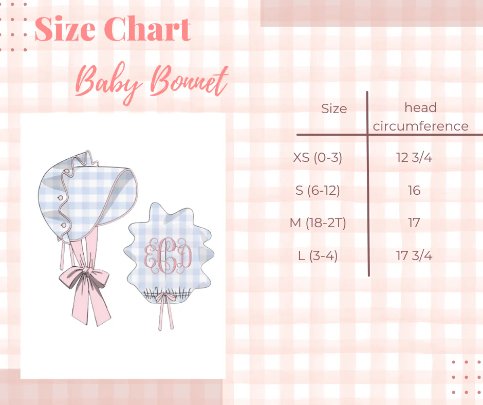 Pink Buffalo Check Bonnet - Image 7