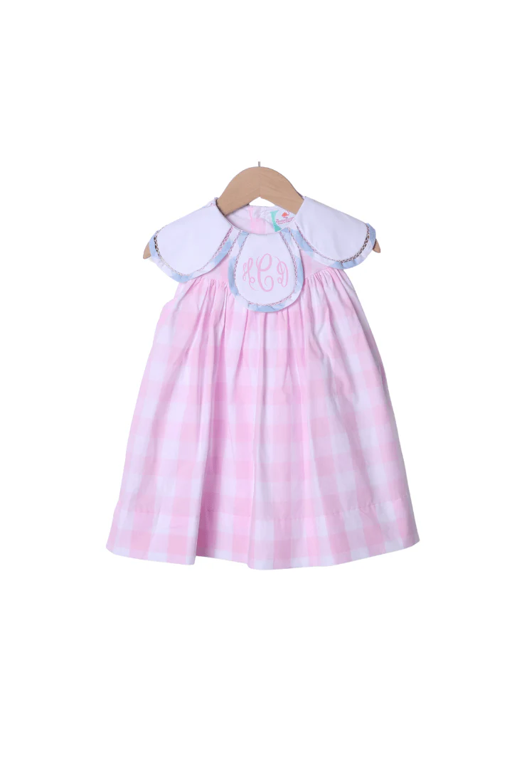 Pink Gingham Tulip Dress