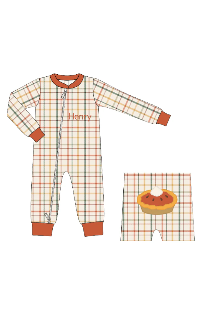 Pre-Order Pumpkin Pie Plaid Zippy