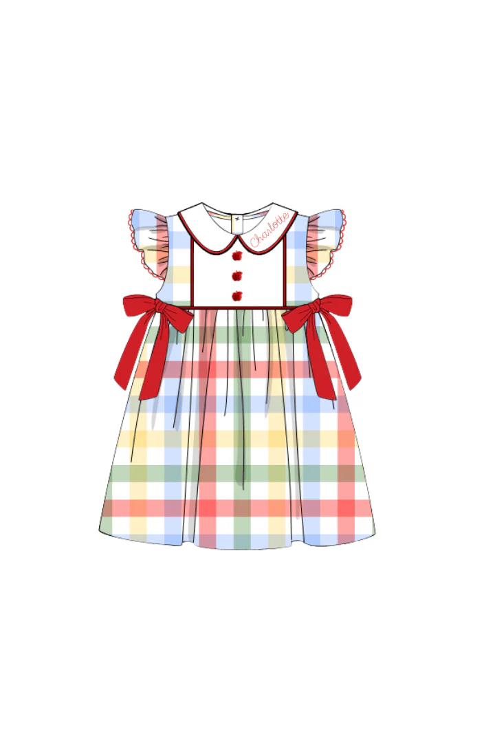 School Day Plaid Dress - Image 2