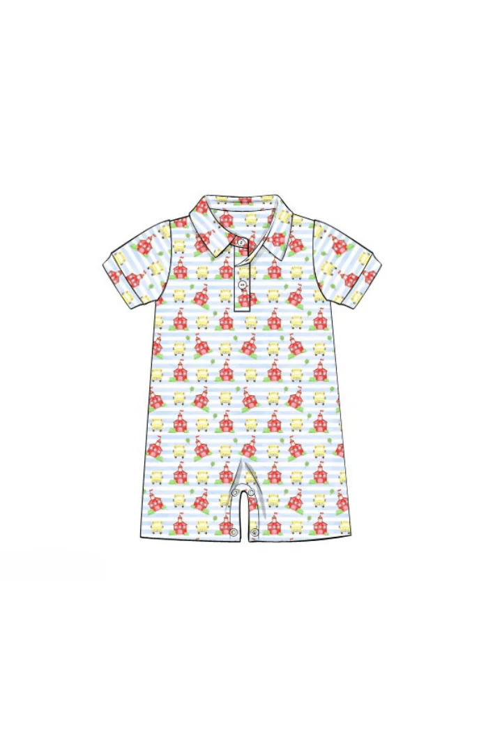 School House Polo Romper - Image 3