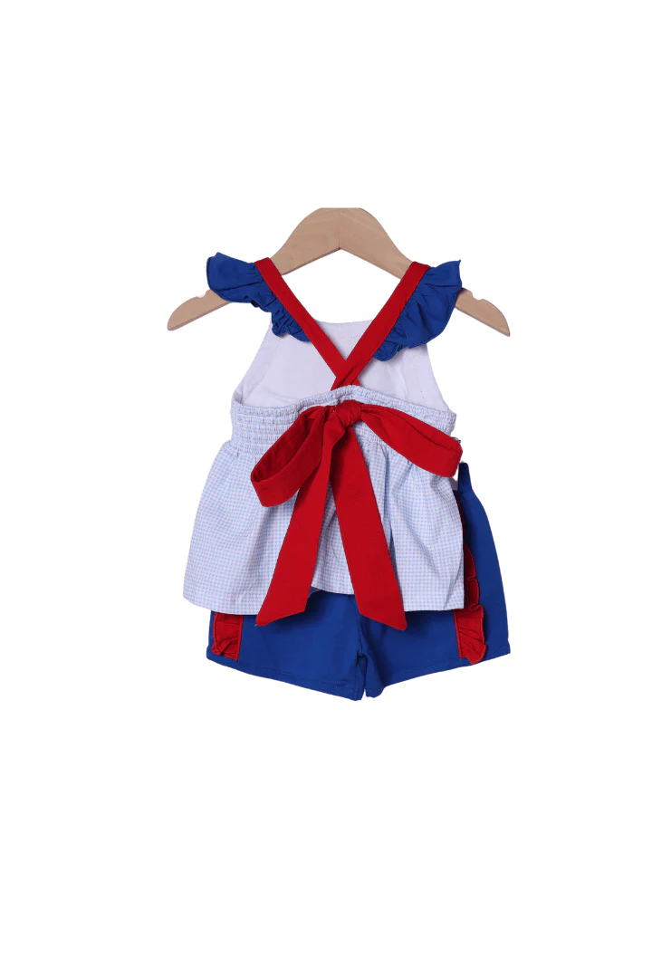 School Puppy Ruffle Short Set - Image 2