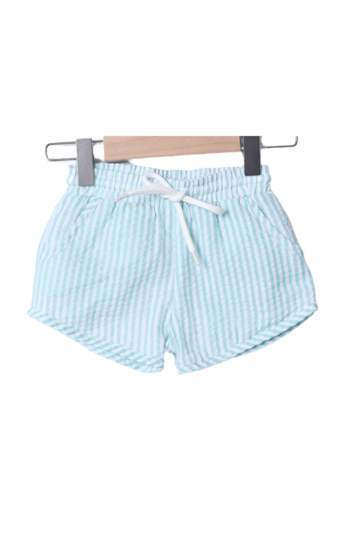 Smocked Beachy Beachy Seersucker Short Set - Image 3