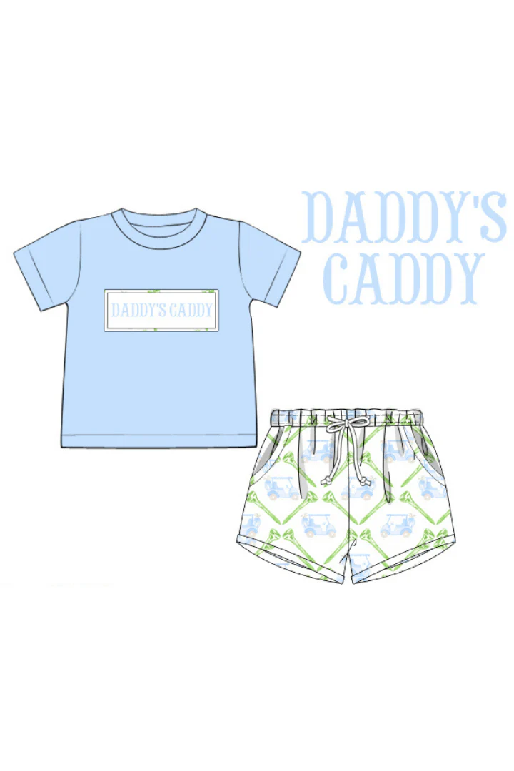 Smocked Daddy's Caddy Short Set - Image 3
