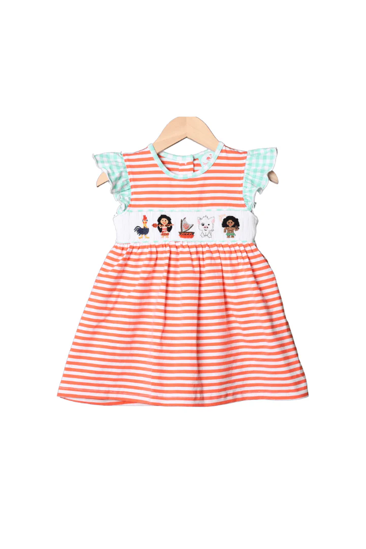 Smocked Ocean Princess Knit Dress