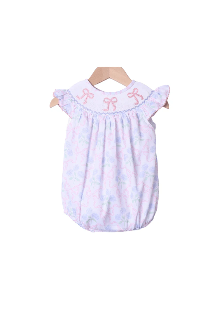 Smocked Hydrangea Bow Bubble