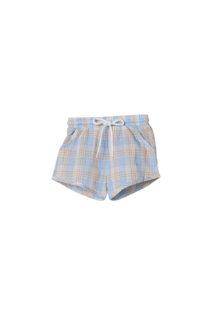 Smocked Ocean Creatures Plaid Short Set - Image 2