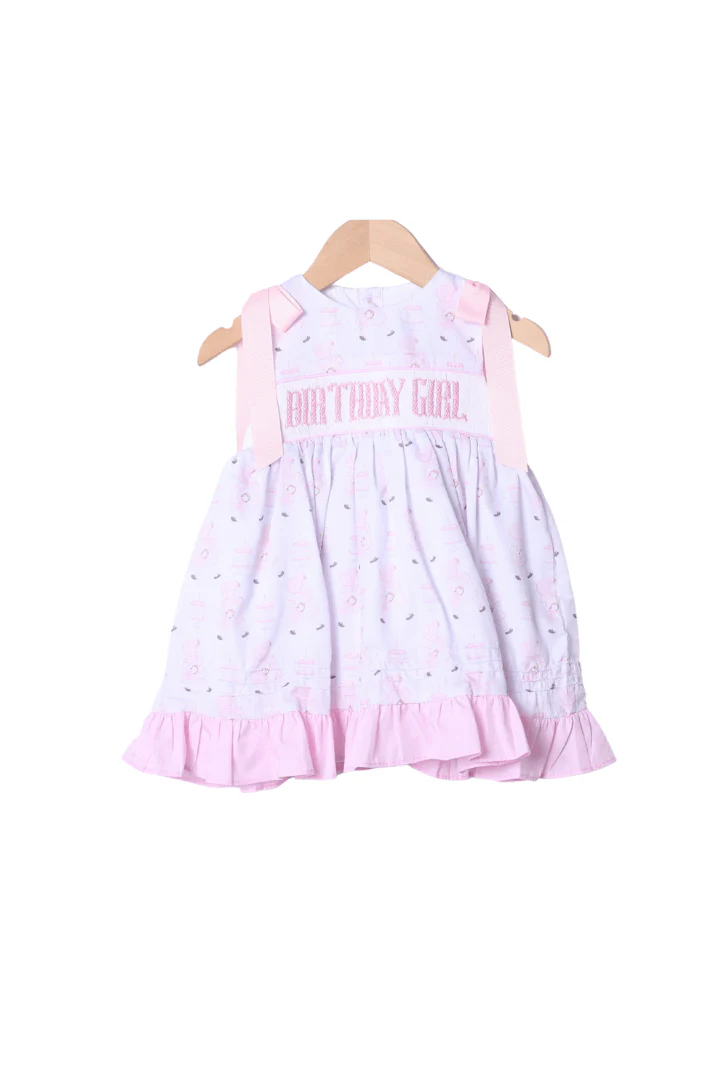 Smocked Sweet Birthday Girl Dress