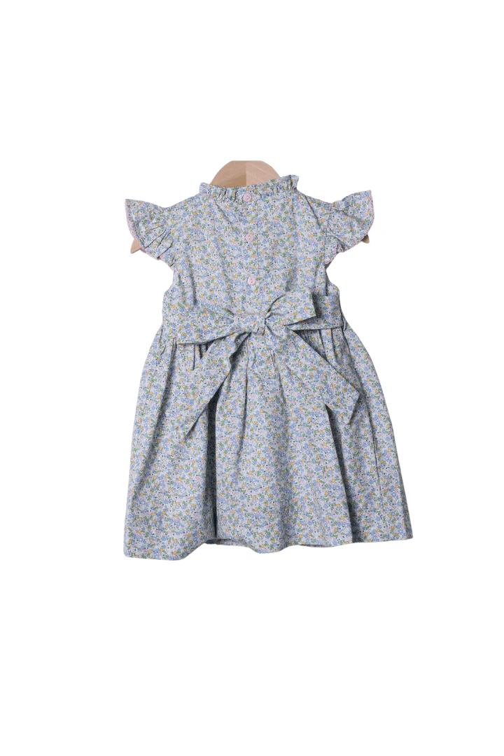 Spring Floral Flutter Sleeve Dress - Image 2