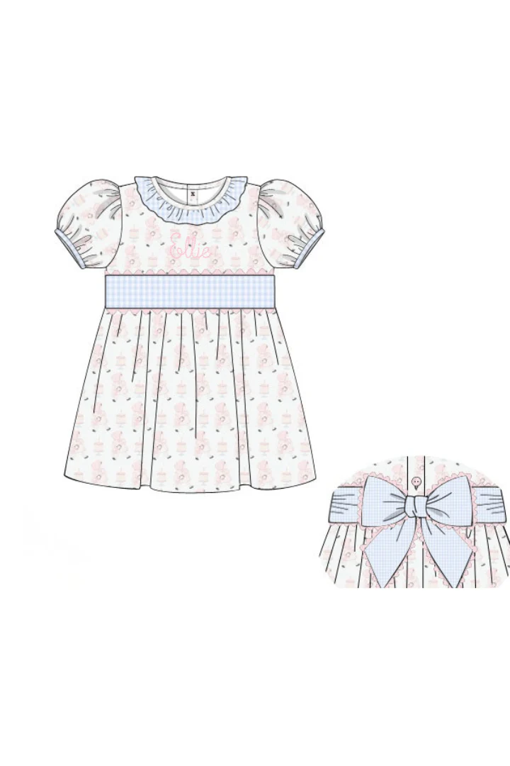 Sweet Birthday Girl Gingham Dress - Image 3