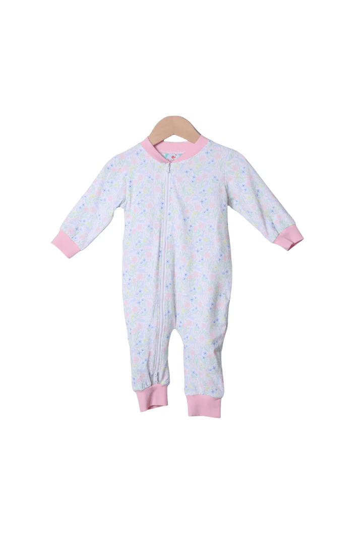 Sweet Bunny Floral Lounge Romper