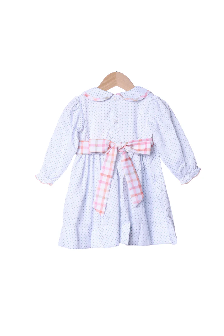Sweet Pumpkin Pie Plaid Bow Dress - Image 2