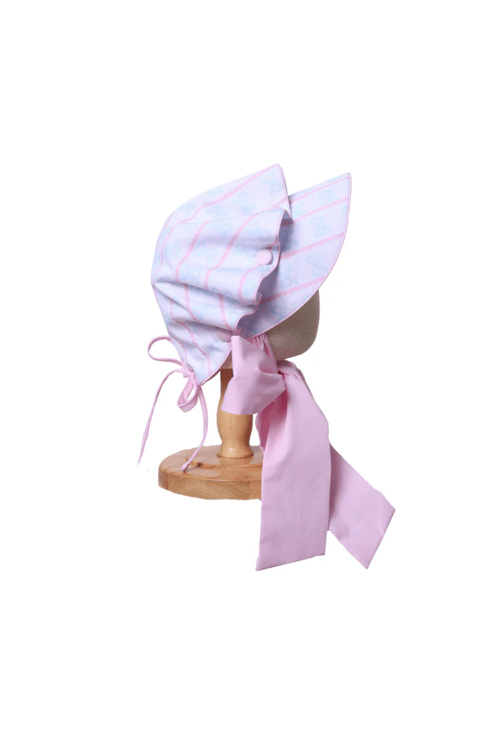 Sweet Scalloped Bow Bonnet - Image 3