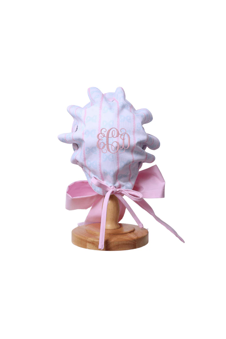 Sweet Scalloped Bow Bonnet - Image 4