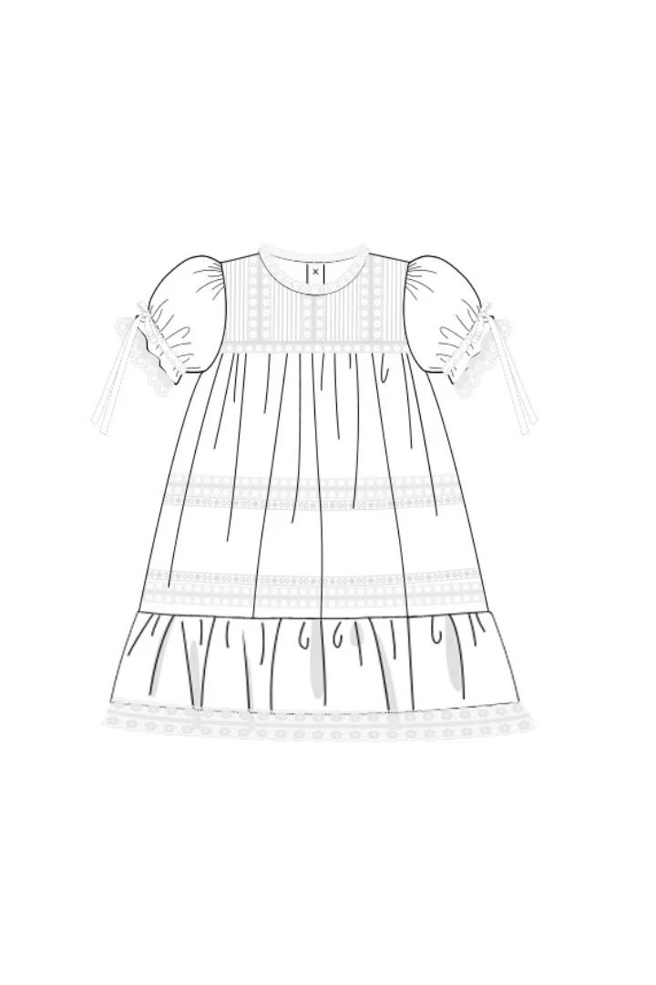 White Lace Heirloom Dress - Image 2