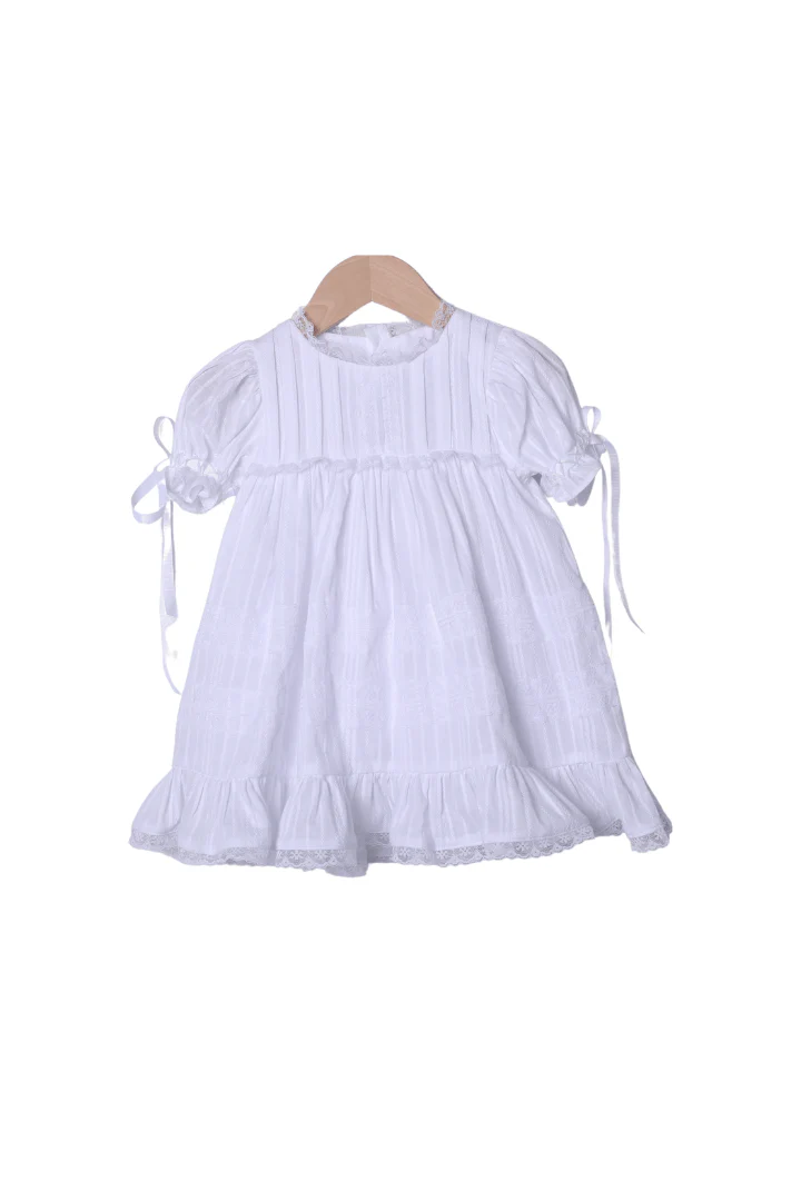 White Linen Heirloom Dress