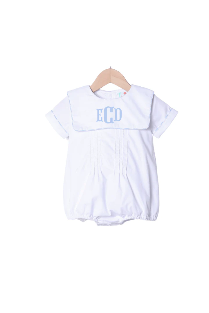 White Woven Bib Bubble