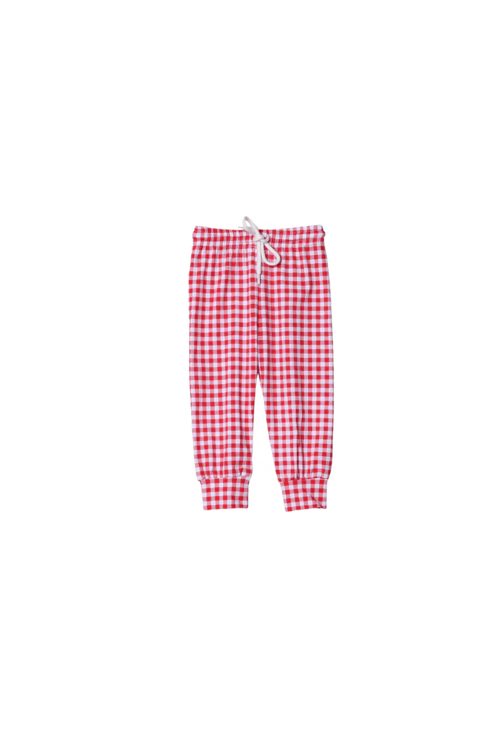 Red Gingham Mouse Pant Set - Image 2